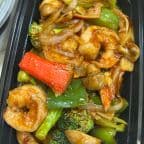 Best Shrimp, Crab Meat and Scallop with Hot Garlic Sauce。 鱼香三鲜 in Ridgewood, NY